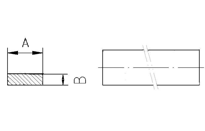 Strip geslit 30x5mm 304