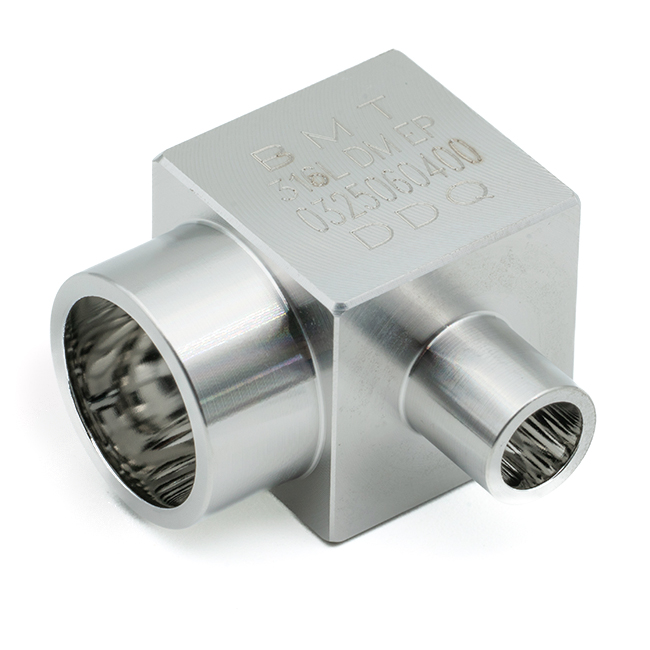 Micro red.elbow 90 1/2"x1/4" 316L Single melt 0,25µm