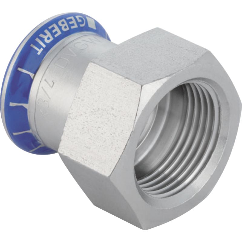 Mapress adapter press / female thread (Rp) | SKS | Stainless Steel